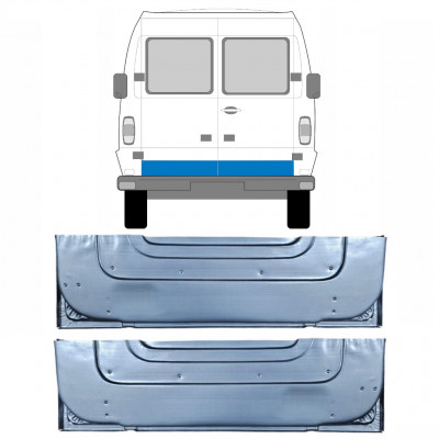 Binnen reparatiepaneel achterste deuren voor Mercedes T1 1977-1996 / Links + Rechts / Set 9568