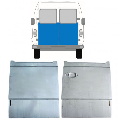 Buitenste reparatiepaneel achterste deuren hoog voor Mercedes T1 1977-1996  / Links + Rechts / Set 9783
