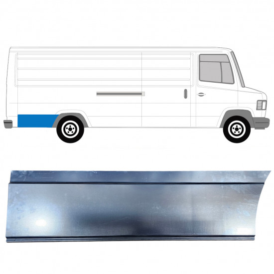 Reparatiepaneel achterspatbord voor Mercedes T2 1986-1996 / Rechts 8012