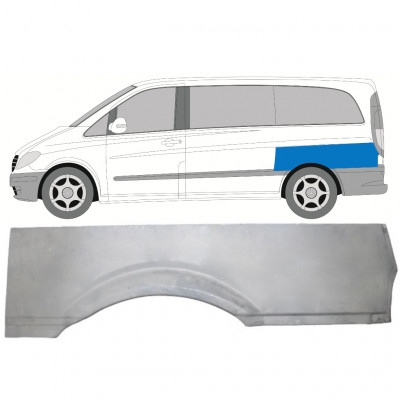 MERCEDES VITO 2003- KORTE WIELBASIS ACHTERSPATBORD REPARATIEPANEEL / LINKS