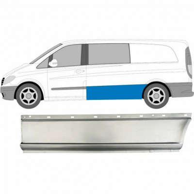 Plaatwerkdeel zijpaneel voor Mercedes Vito 2003-2014 / LWB / Links 7460