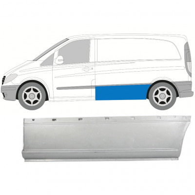 Plaatwerkdeel zijpaneel voor Mercedes Vito 2003-2014 / SWB / Links 6796