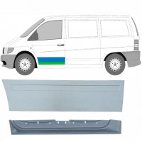 Binnen + buiten reparatiepaneel voor deur voor Mercedes Vito 1996-2003 / Links / Set 9790