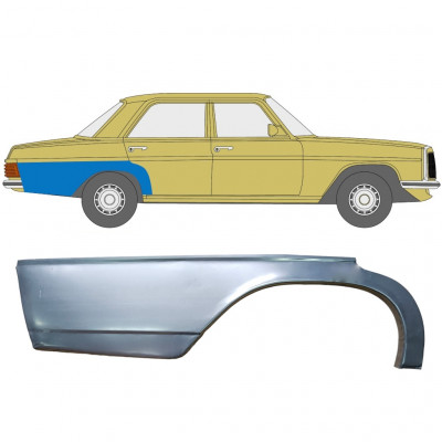 Reparatiepaneel achterspatbord voor Mercedes W114 W115 1968-1977 / Rechts 6809