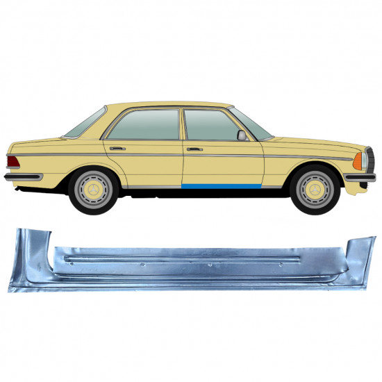 Reparatiepaneel voor deur binnen voor Mercedes W123 1975-1985 / Rechts 6774