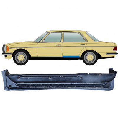 Binnen reparatiepaneel achterste deuren voor Mercedes W123 1975-1985 / Links 6777