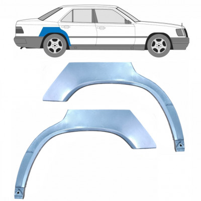 Reparatiepaneel achterspatbord voor Mercedes W124 1984-1996 / Links + Rechts / Set 9160