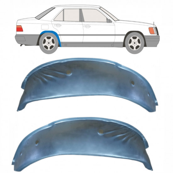 Binnenste reparatiepaneel achter wielkast voor Mercedes W124 1984- / Links + Rechts / Set 10596