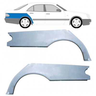 Reparatiepaneel achterspatbord voor Mercedes E-class 1995-2003 / Links + Rechts / Set 9455