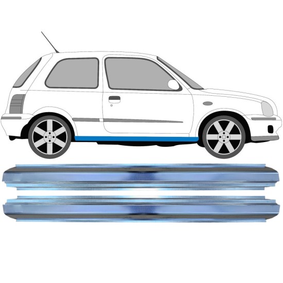Reparatie dorpel voor Nissan Micra K11 1992-2003 / Links + Rechts / Set 16148