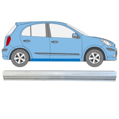 Reparatie dorpel voor Nissan Micra K13 2010-2017 / Links = Rechts (symmetrisch) 15214