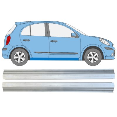 Reparatie dorpel voor Nissan Micra K13 2010-2017 / Links + Rechts / Set 15215