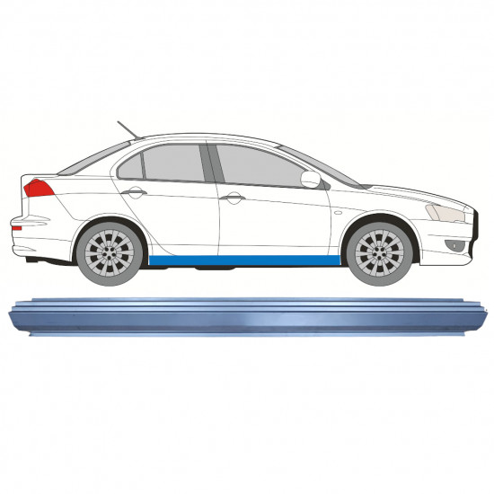 MITSUBISHI LANCER 2007- DORPEL REPARATIEPANEEL / LINKS=RECHTS