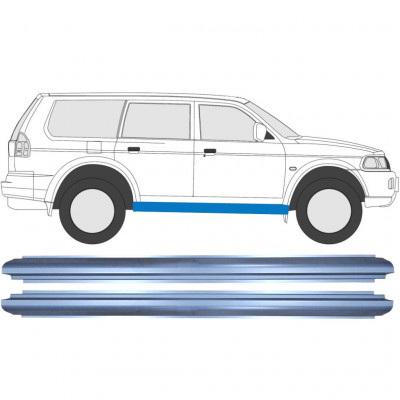 MITSUBISHI PAJERO SPORT 1996-2008 DORPEL REPARATIEPANEL / RECHTS = LINKS / SET