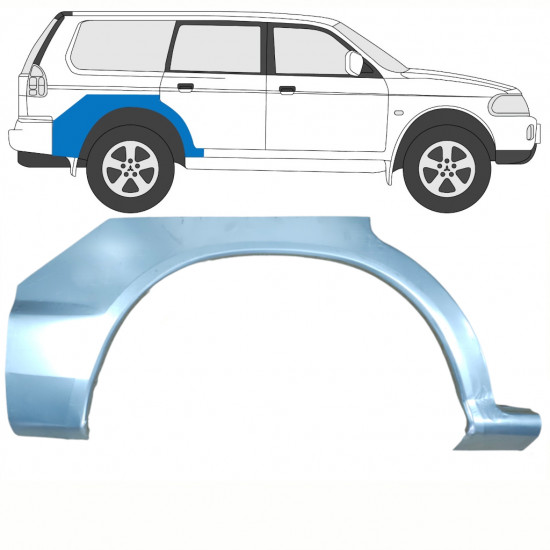 MITSUBISHI PAJERO SPORT 1996-2008 ACHTERSPATBORD REPARATIEPANEEL / RECHTS