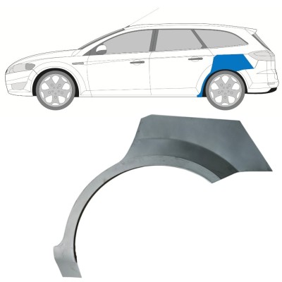Reparatiepaneel achterspatbord voor Ford Mondeo 2007-2010 / Links / COMBI / SEDAN 16848