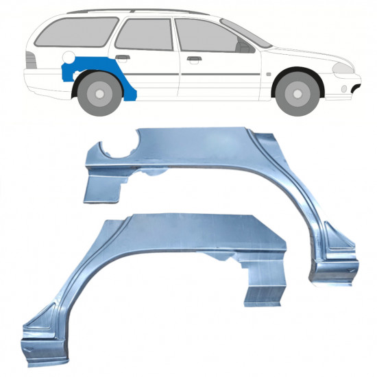 Reparatiepaneel achterspatbord voor Ford Mondeo 1993-2000 / Links + Rechts / Set 9921