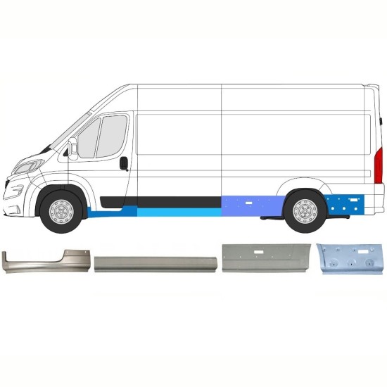 Reparatiepaneel set voor Opel Movano 2021-2026 / Links 16808