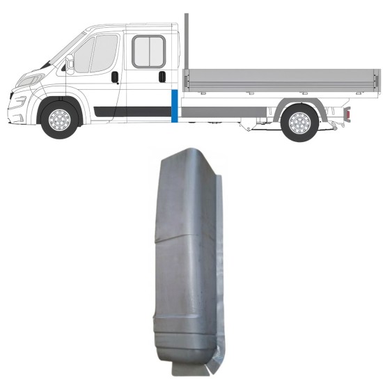 Reparatiepaneel achter hoek voor Opel Movano 2021-2026 / Links 16621