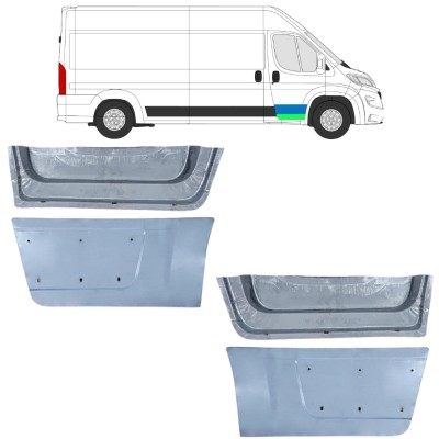Binnen + buiten reparatiepaneel voor deur voor Opel Movano 2021-2026 16480