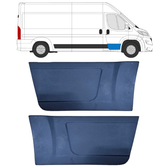 Reparatiepaneel voor deur voor Opel Movano 2021-2026 / Links + Rechts / Set 16449