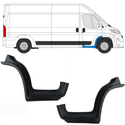 Reparatiepaneel voorste spatbord met deel van dorpel voor Opel Movano 2021-2026 / Links + Rechts 16411