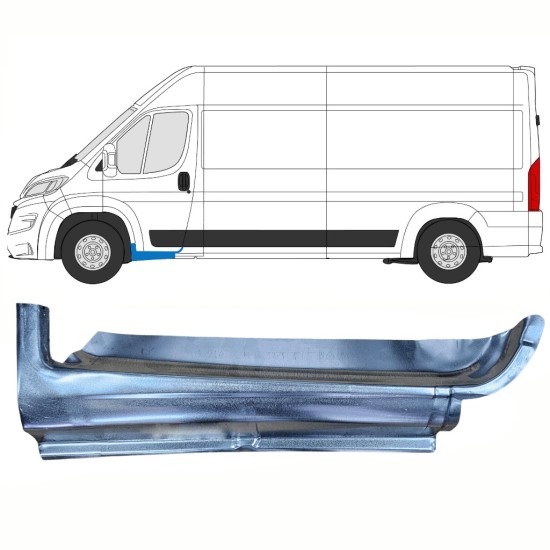 Reparatie dorpel voorste deuren