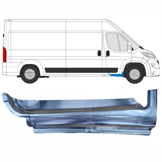 Reparatie dorpel voorste deuren