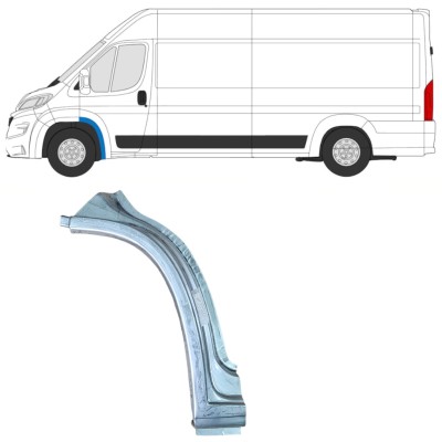 Reparatiepaneel voorste spatbord voor Opel Movano 2021-2026 / Links 16410