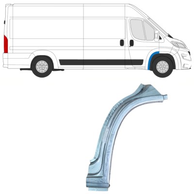 Reparatiepaneel voorste spatbord voor Opel Movano 2021-2026 / Rechts 16409