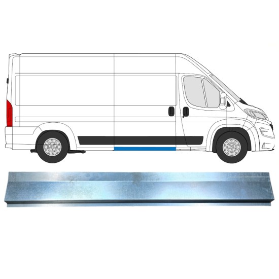Binnenste reparatie dorpel voor Opel Movano 2021-2026 / Links = Rechts (symmetrisch) 16474