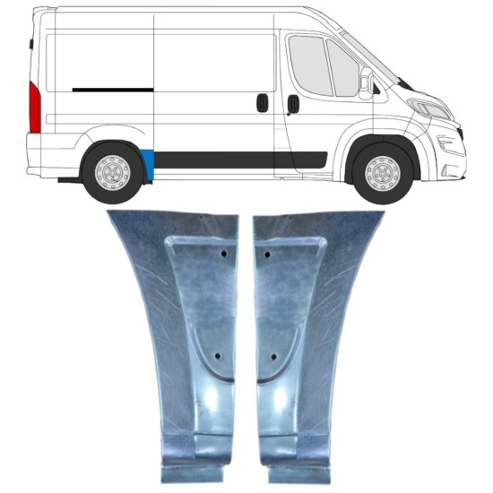 Reparatiepaneel achterspatbord voor Opel Movano 2021-2026 / Links + Rechts 16499