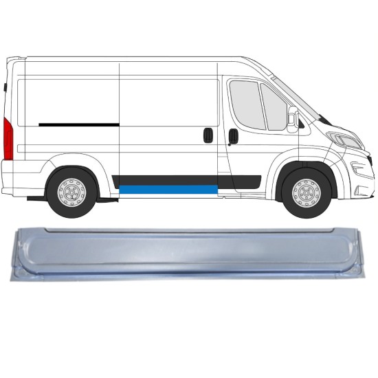 Schuifdeur reparatiepaneel binnen voor Opel Movano 2021-2026 / Rechts 16404