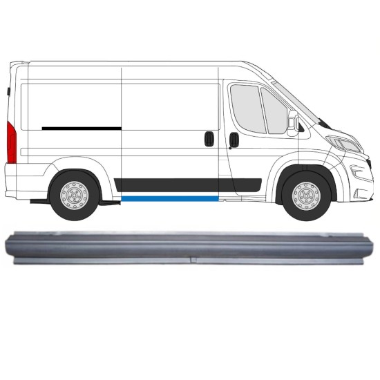 Schuifdeur dorpel reparatiepanel 