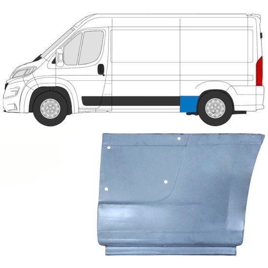 Reparatiepaneel achterspatbord