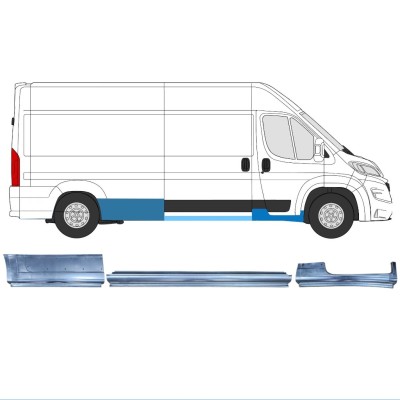 Reparatiepaneel set voor Opel Movano 2021-2026 / Rechts / 16524