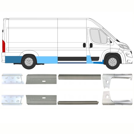 Reparatiepaneel set voor Opel Movano 2021-2026 / Links + Rechts / 16446