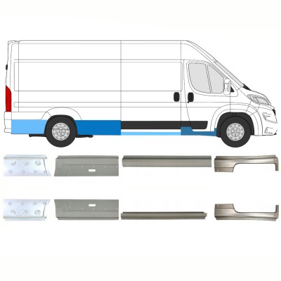 Reparatiepaneel set voor Opel Movano 2021-2026 / Links + Rechts 16470