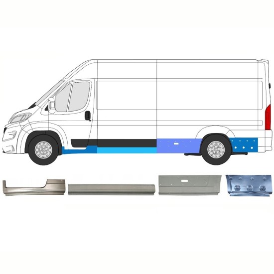 Reparatiepaneel set voor Opel Movano 2021-2026 / Links 16797