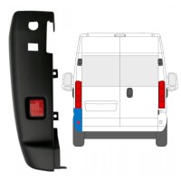 Hoek achterbumper 180 graden voor Opel Movano 2021-2026 / Links 16037