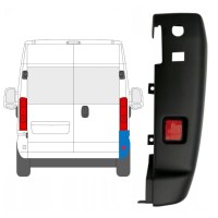 Hoek achterbumper 180 graden voor Opel Movano 2021-2026 / Rechts 16036