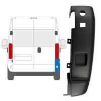 Hoek achterbumper 180 graden voor Opel Movano 2021-2026 / Rechts 15799