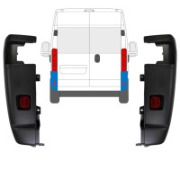 Hoek achterbumper 270 graden voor Opel Movano 2021-2026 / Links + Rechts / Set 15797