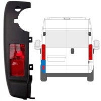 Achterbumper hoek met lamp voor Opel Movano 2021-2026 / Links / Set 15773