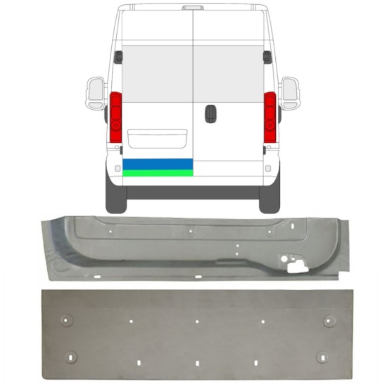 Reparatie plaatwerk achterste deuren voor Opel Movano 2021-2026 / Rechts / Set 16518