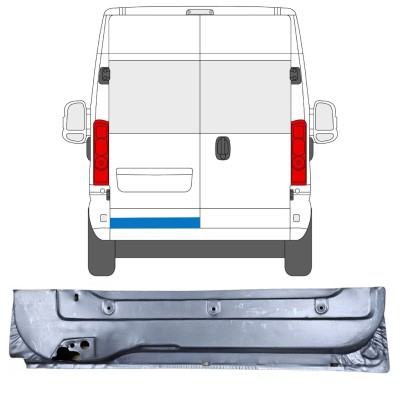 Reparatie plaatwerk achterste deuren voor Opel Movano 2021-2026 / Links 16505
