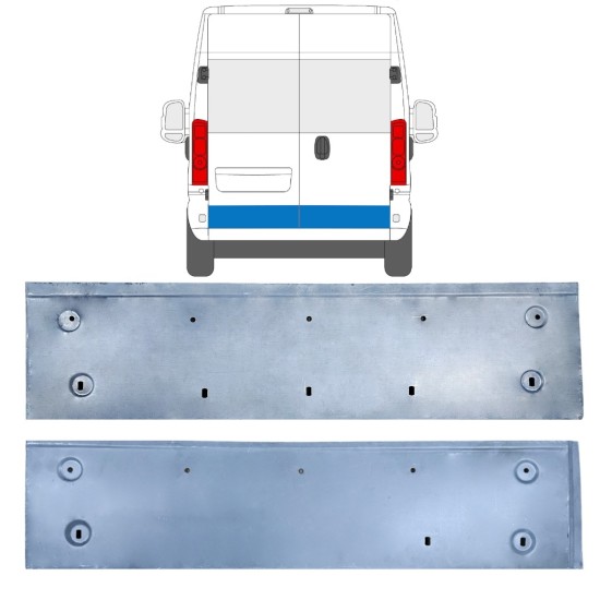 Reparatie plaatwerk achterste deuren voor Opel Movano 2021-2026 / Links + Rechts 16514