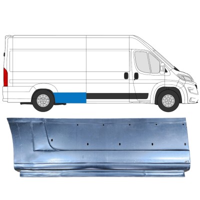 Reparatiepaneel achterspatbord voor Opel Movano 2021-2026 / Rechts 16520