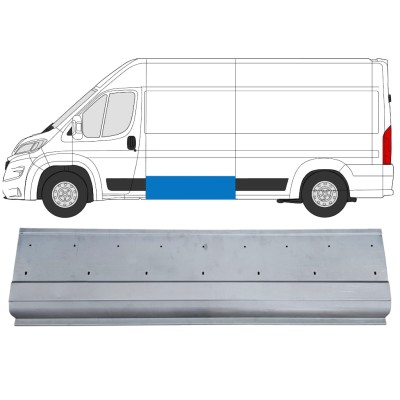 Reparatiepaneel zijpaneel met gaten voor sierlijst voor Opel Movano 2021-2026 / Links 16430
