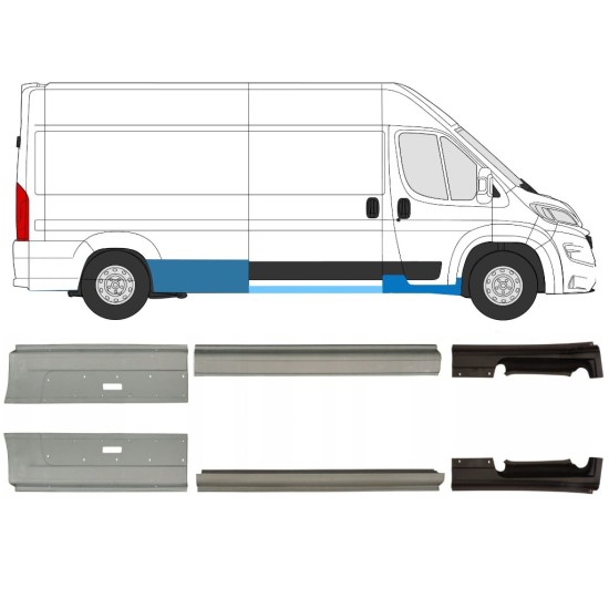 Reparatiepaneel set voor Opel Movano 2021-2026 / Links + Rechts 16469